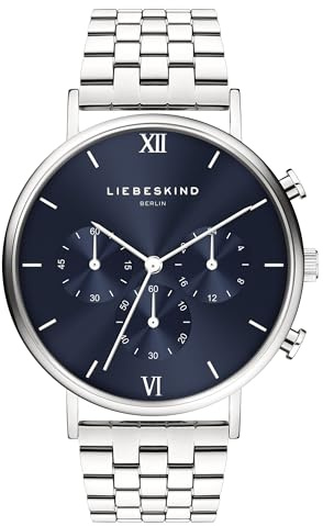Liebeskind Berlin Damen Chronograph – Rundes Gehäuse (40 & 36 mm) – Quarzwerk – Edelstahl- oder Lederarmband – 5 ATM wasserdicht – Modernes Design