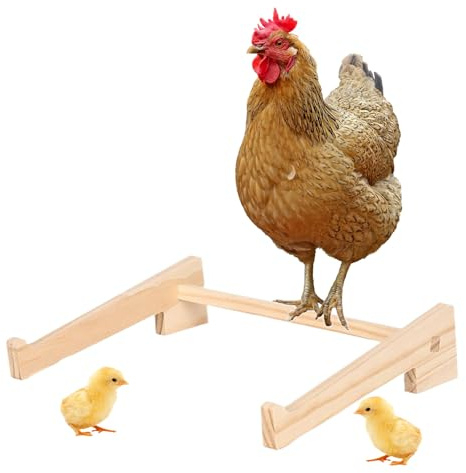 Xasbseulk Percha de gallinero,Soporte de Madera para pájaros | Barra de Percha para Aves de Corral y Aves de Granja - Pollos, Pollitos, Periquitos