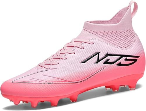FGNINIY Men's Football Boots Soccer Shoes High Top Football Shoes Outdoor Professional Training Football Boots for Astro Turf Soccer Shoes Unisex