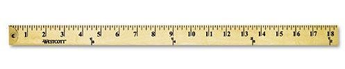 ACME MADE 10425 Wood Yardstick with Metal Ends, 36