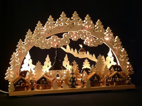 SchwibboLa Original Erzgebirgischer Marken Schwibbogen Lichterbogen 70 X 43 cm S70-18_4