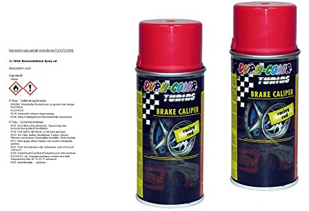 DUPLI COLOR 2x 150ml Bremssattellack Spray rot
