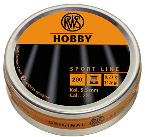 Rheinisch-Westfalische 2317401 RWS Hobby 2317401 Air Gun Ammo .22 Sport Line