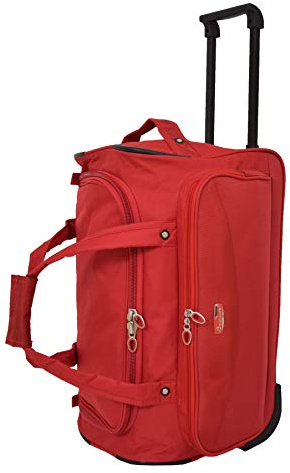 Hol Dall HL452 - Bolsa de viaje ligera con ruedas para fin de semana, Red, M, Hol con ruedas