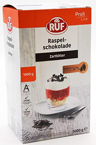 RUF Raspelschokolade Zartbitter, 5er Pack (5 x 1 kg)