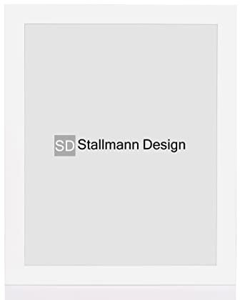 Stallmann Design Bilderrahmen 'Reno' | Größe: 75x98cm | Farbe: Weiß | 40 mm starke Rahmen-Breite