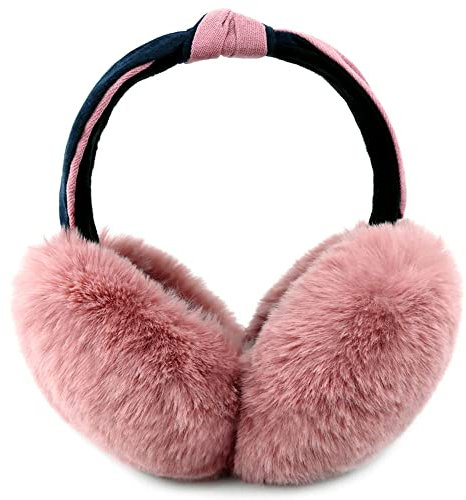 Unning Winter Ohrenschützer Damen Faltbare Plüsch Ohrenwärmer Mode Kunstpelz Weich Ohrabdeckungen Ear Muffs Ear Warmers for Women