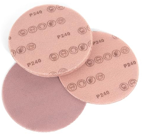 Kcmell 150mm Mesh Sanding Discs 240 Grit, Hook & Loop Sanding Discs, 20 PCS | 5 Inch Net Sanding Discs for orbital sander, Round Sanding Pads Sandpaper, Dust Free Orbital Sander Discs for Wood Wall Car