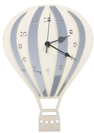 MAGICLULU Orologio Da Parete Per Ragazzo Ragazza Orologio Silenzioso Forma Di Palloncino Per Cameretta Decorazione Murale Colorata e Divertente Per Ambienti Per Ragazzo Ragazza e Scuole