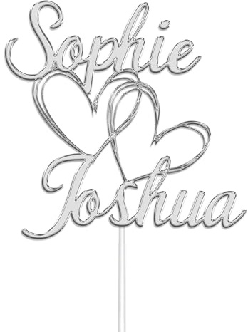 KreateSquare Personalised Cake Topper, Custom Name Party Cake Decoration