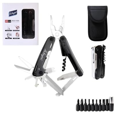 EVERBLADES Coltello multiuso Lama da 6 cm | 25 funzioni | Kit sopravvivenza | Multiattrezzo | Strumento multifunzione | Campeggio |