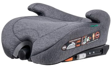 heekin Adjustable Height Car Booster Seat with ISOFIX,I-Size Certified (ECE R129),125-150cm (Group 2/3, 6-12 Years), Portable Child Seat,Soft and Comfortable, Easy to Carry,Great for Travel