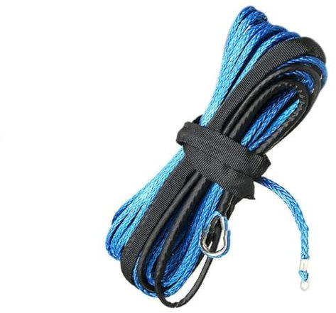 GOLOVENLD Verricello corda cavo cavo con guaina grigio corda di traino sintetica per lavaggio auto lavaggio String Fit per ATV UTV fuoristrada