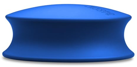 Record Roots Vinyl Weight Stabilizer – 750g Heavy Duty Turntable– Rubberized Blue Finish with Velvet Base – Improves Playback Stability, Reduces Vibration & Protects Record Labels