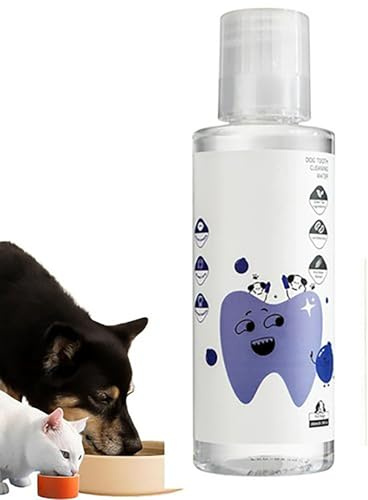 PawBright Dental Plus, naturlig luktfri och smaklös formel för att bekämpa tandsten, främja friskt tandkött och fräscha andedräkt för husdjur hund, växtformel tandvård vattentillsats, daglig