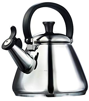 Le Creuset Kone Stove-Top Kettle with Whistle, Suitable for All Hob Types Including Induction and Cast Iron, Stainless Steel, Capacity: 1.6 L, Mirror Polish, 92000200000100