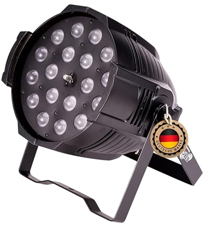 ETEC Professional LED PAR 64 18x15 Watt RGBWA 5in1 Zoom Studio Scheinwerfer - Disco Party Beleuchtung DJ Club Veranstaltungstechnik Theater Bühne Farbmischung