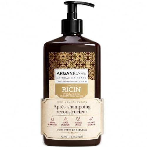 Arganicare Hårbalsam med ekologisk ricinolja, 400 ml