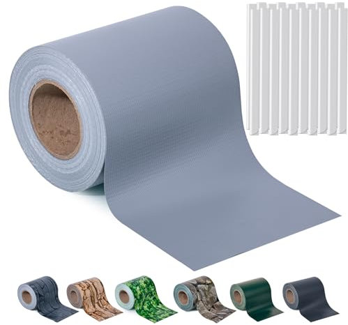 Sichtschutzstreifen Zaun 35 m x 19 cm inkl.20 Clips, Sichtschutz Zaunfolie PVC Sichtschutzstreifen Doppelstabmatten für Gartenzaun, Balkon/Diverse Farben