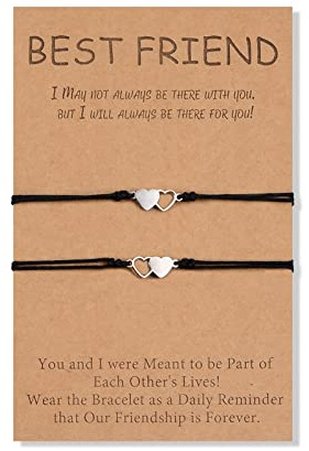 CheersLife 2/3/4/5 Stück Freundschaftsarmbänder, Schwester Geschenk | Geschenk Schwester Geburtstag Herz Armband Damen Freundin, Beste Freundin Geschenke, Geschenke für Mädchen Weihnachten