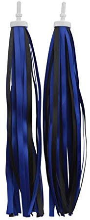 Egurs Fahrradlenker Streamer 1 Pair Kinder Fahrrad Luftschlangen Fahrrad Griffe Ribbon Bunte Quasten Bänder Dekoration Kids Fahrrad Zubehör Kinder Roller Deko für Jungen Mädchen Königsblau