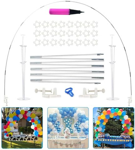 CZCPARY Tavolo Balloon Arch Kit, Palloncino Holder, Palloncino Arch regolabile per il partito, Festa di compleanno, Laurea