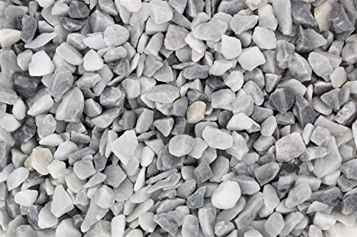 Gartenwelt Riegelsberger Ziersplitt 5 kg Splitt gewaschen Ice Blue Körnung 8-12 mm Gabionenfüllung Deko Garten
