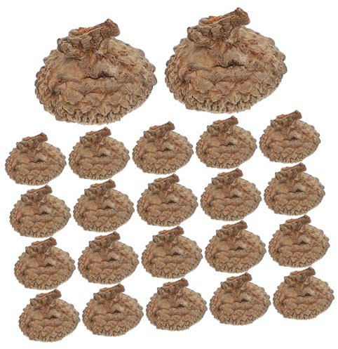 Ciieeo Natürliche Eicheln Top Bulk Echte Rustikale Eicheln Kappen zum Basteln Weihnachten Thanksgiving Tannenzapfen Ornament Winter Weihnachtsbaum Kranz Vasenfüller Dekoration 50St