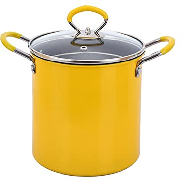 LOVIVER Petite Friteuse à Profonde Avec Panier de Friture Non - Gadgets de Cuisine Avec Passoire, Mini Friteuse de Cuisine, 3L