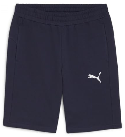 Puma Mixte Teamgoal Casuals Short Tricoté, Puma Bleu Marine/Puma Blanc, XS EU