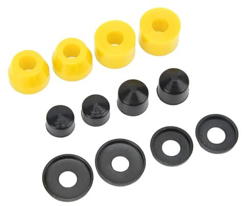 Skateboard Buchsen Set, 12 Stück 24/16/11mm PU Dämpfung 90A Longboard Buchsen Truck Bushings Standard Cylinder Zubehör Skateboard LKW Reparatur Umbausatz Für 4-Rad Skateboard Fischbrett Doppelwippe