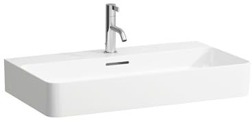 LAUFEN VAL Aufsatzwaschtisch, ohne Hahnloch, ohne Überlauf, US geschl. 750x420mm, H816285A001121, Farbe: Weiß
