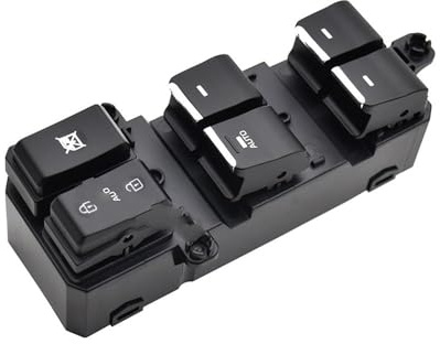 GIISH Coche Interruptor Mando Elevalunas para Hyundai Tucson 2015-2020,Eléctrico Ventana Botonera Pulsador Eléctrica Elevador Botón Control Principal Ventanilla Piezas