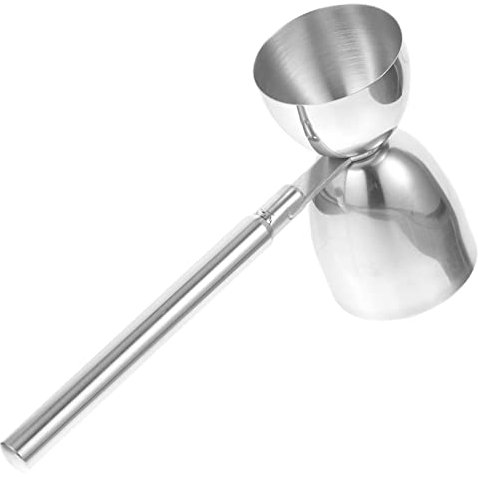 MAGICLULU Misurino Cocktail Doppiato in Acciaio Inossidabile con Manico Ergonomico Dosatore Professionale per Bar e Uso Domestico Facile da Pulire e Riutilizzabile per Misurare Liquori e Vin