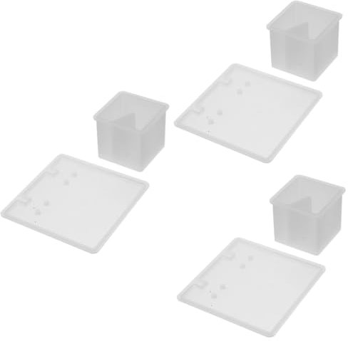 VILLCASE 3sätze Diy Silikonform Für Ohrring Und Halskettenständer Flexible Wiederverwendbare Gießform Aus Hochwertigem Material Für Kreative Schmuckaufbewahrung Für Bastelprojekte Und