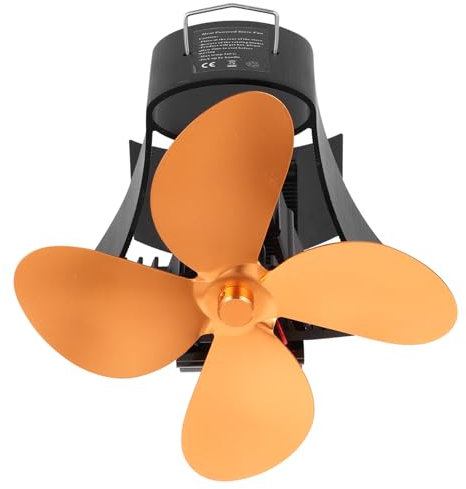 PRETYZOOM 1Stk Kaminventilator Lüfter Ofenrohr Kochfeldbrenner Kamingebläse leiser Ofenventilator Kaminofen Wärmeleistungsventilator Mini Klinge elektrischer kamin Kühler Holz