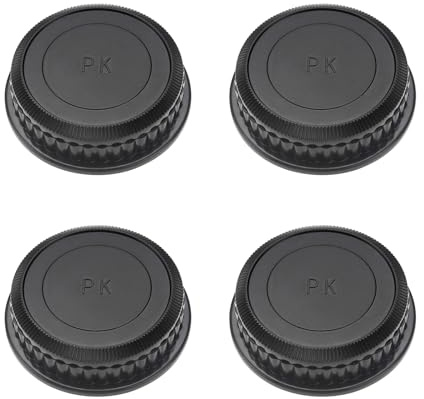 VGOL Confezione Da 4 Tappi Di Ricambio Per Obiettivo Posteriore PK Coperchio Protettivo In Plastica Per Obiettivo Fotocamera Posteriore Compatibile Con Pentax K Mount Obiettivi Per Fotocamere DSLR