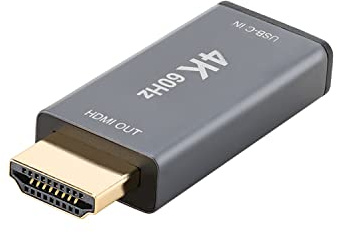 YRRNAE Adattatore da USB C (femmina) a HDMI, convertitore da USB tipo C a HDMI 4K 60Hz per MacBook Pro, MacBook Air, iPad Pro, Pixelbook, XPS, ecc