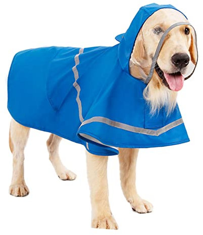 HAPINARY 1stück Hunderegenmantel Reflektierend Für Kleine Hunde Xs Blau Für Regnerische Tage Und Unterwegs