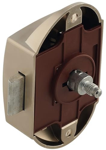 cyclingcolors Serratura per armadio a stringa camper mobili arredamento buffet armadio antichi anta 25mm, nichelato opaco