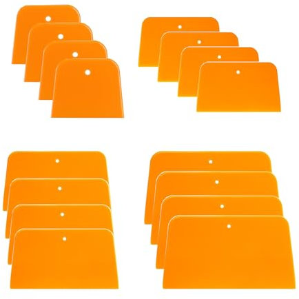 HUAZIZ 3/4/5/6 Malerspachtel, 16 Stücke Malerspachtel, Kunststoff Spachtel Set, Karosseriespachtel, Auftragen Spachtel Spachtel Werkzeug Flächenspachtelsatz Präzises Arbeiten Für Spachtelmasse