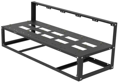 Bergbau-Rig-Rahmen – Bergbau-Rig-Gehäuse, Mining-Gehäuse-Rack-Motherboard-Halterung, Stahl-Open-Air-Miner, Rahmen des Bergbaubaums, Feste Befestigungsschraubenpaket, Verbesserung der GPU Air FL0W