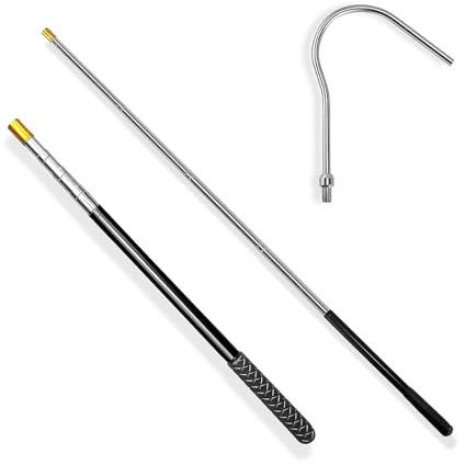 SHENGYIG Asta Telescopica Universale 136 cm con Gancio – per Tenda da Sole, Tenda Auto, Tende da Camper, Cattura Serpenti, Apriscatole e Robot per Piscina (Seagull SE/Scuba SE)