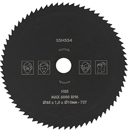 HSS Circular Saw Blade, Inner Diameter 10mm Bore Cutting Discs, Outer Diameter 85mm Cutting Discs Wheel for Wood Plastic Metal