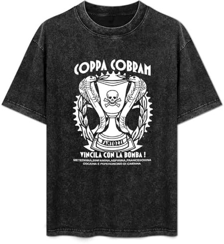 Fantozzi Coppa COBRAM Fantozzi Contro Tutti Men's T-Shirt Unisex White Tee Clothing L