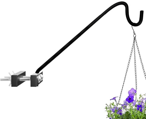 XIAOXIAOYU Mangeoire pour Oiseaux, Perche pour terrasse, Balustrade, Support de, résistant au Vent, Support de mangeoire pour Oiseaux et jardinière, pour clôture de Balcon