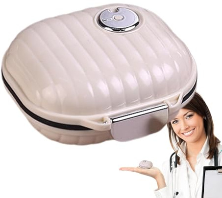 Casella Pillola Leggera Piccola - Mini Scatola Di Viaggio Compatta, 7 Scomparti Custodia | Organizzatore Di Medicinali Quotidiani, Supporto Per Pillola Portatile Supporto Per Terapia Per