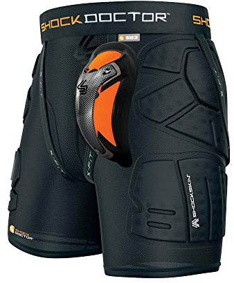 Shock Doctor Herren-Kompressionsshorts – Schutz- und Kompressionsshorts mit Carbon Athletic Cup