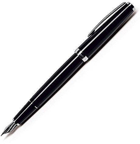 Cleo Skribent Classic Füllfederhalter, mittlere Spitze, Schwarz