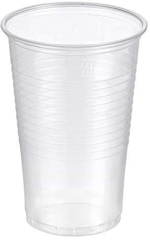 1-PACK Trinkbecher transparent klar 0,2 l, 200 ml, PP, Ø 70 mm, 200 Stück